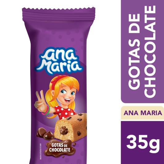 Bolo baunilha gotas chocolate Ana Maria 35g - Imagem em destaque