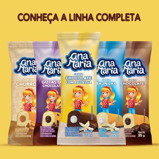 Bolinho Ana Maria Chocolate com Baunilha 35g - Imagem em destaque