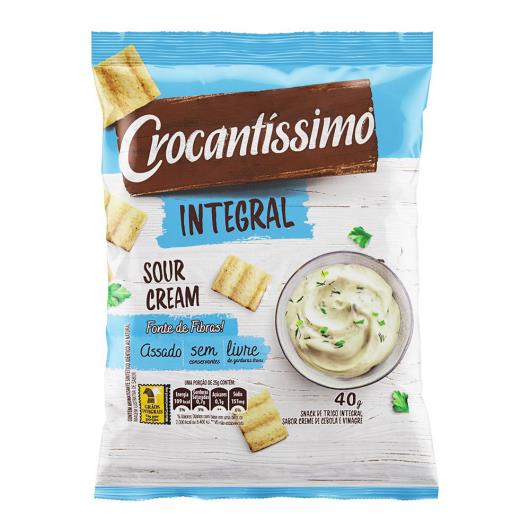 Salgadinho Crocantíssimo Integral Sour Cream 40g - Imagem em destaque