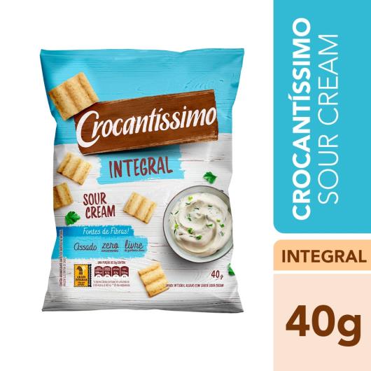 Salgadinho Crocantíssimo Integral Sour Cream 40g - Imagem em destaque