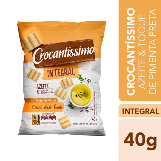 Snack integral azeite toque pimenta preta Crocantíssimo 40g - Imagem em destaque
