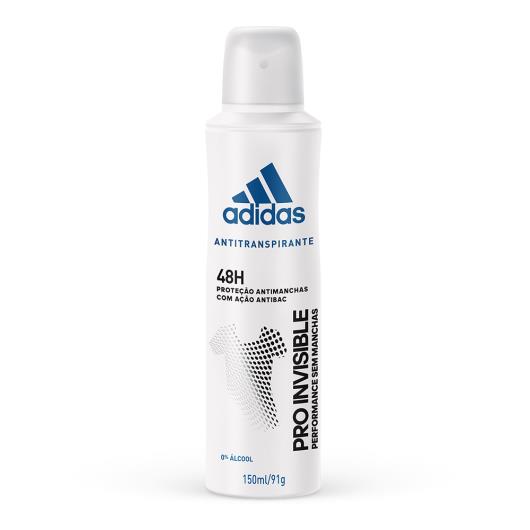 Desodorante Aerossol Antitranspirante Adidas Feminino Pro Invisible 150ml - Imagem em destaque