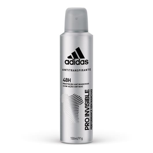 Desodorante Aerossol Antitranspirante Adidas Masculino Pro Invisible 150ml - Imagem em destaque
