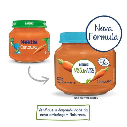Papinha de cenoura Nestlé 115g - Imagem em destaque