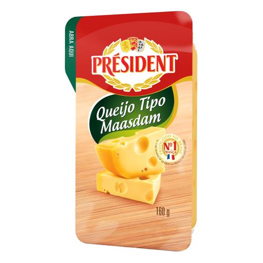 Queijo Maasdam Président 160g - Imagem em destaque