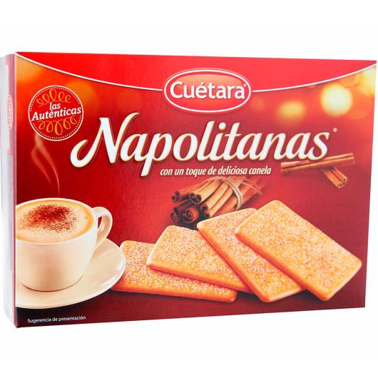 Biscoito canela com açúcar Napolitanas Cuétara 213g - Imagem em destaque