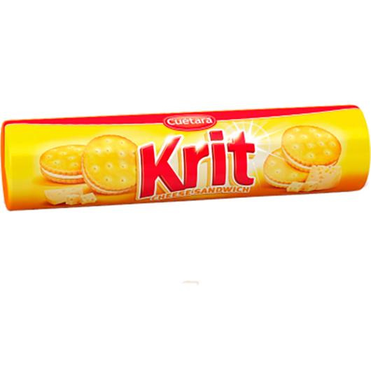 Biscoito salgado recheado cheese Krit Cuétara 125g - Imagem em destaque