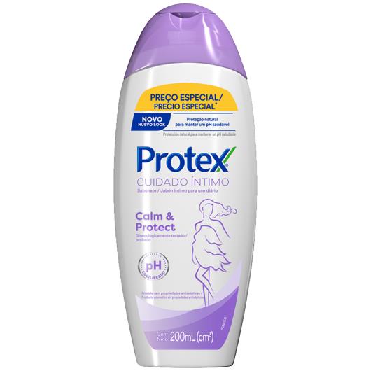 Sabonete Líquido Íntimo Calm & Protect Protex Cuidado Íntimo Frasco 200ml Preço Especial - Imagem em destaque