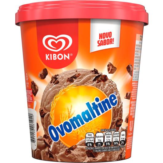 Sorvete Kibon Ovomaltine 800ml - Imagem em destaque