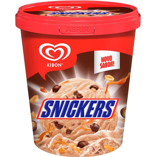 SORVETE KIBON SNICKERS 800ml - Imagem em destaque