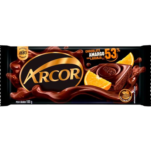 Chocolate amargo 53% com laranja Arcor 100g - Imagem em destaque