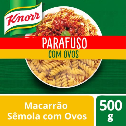 Macarrão Parafuso Knorr Sêmola Com Ovos 500 G - Imagem em destaque