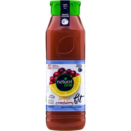 Bebida mista fit laranja e cranberry Natural One 900ml - Imagem em destaque