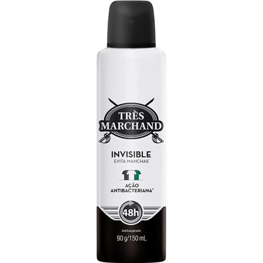 Desodorante Aerossol Antitranspirante Très Marchand Masculino Invisible 150ml - Imagem em destaque