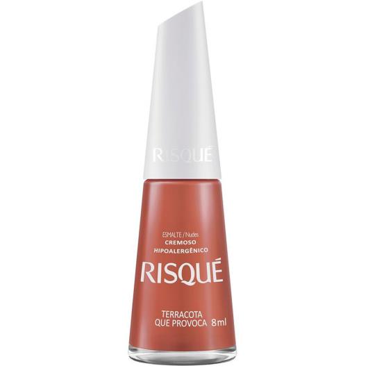 Esmalte cremoso terracota que provoca Risqué 8ml - Imagem em destaque