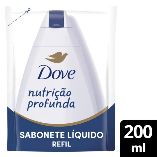 Sabonete líquido nutrição profunda Dove refil 200ml - Imagem em destaque