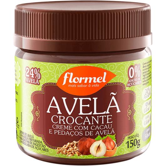 Creme de Avelã zero crocante com cacau Flormel 150g - Imagem em destaque