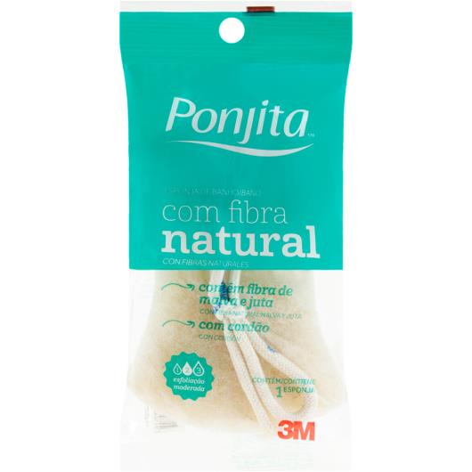 Esponja de Banho com fibra natural Ponjita unidade - Imagem em destaque