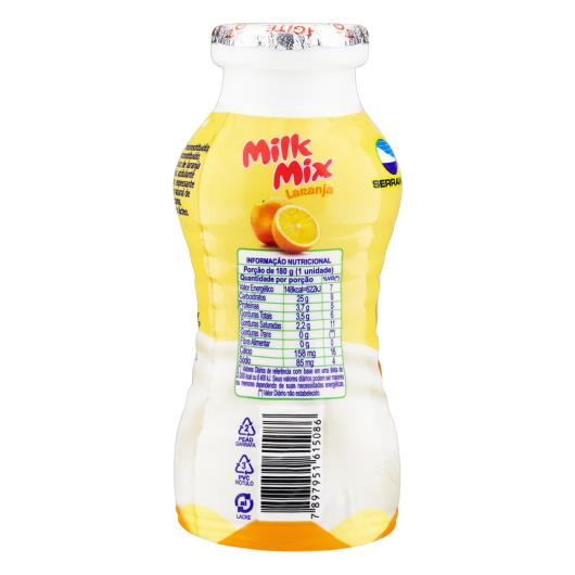 Bebida Láctea Fermentada Laranja Milk Mix Frasco 180g - Imagem em destaque