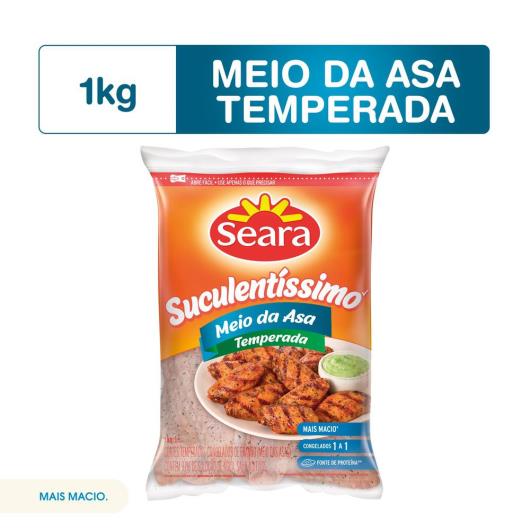 Meio da Asa Temperada Suculentíssimo Seara IQF 1kg - Imagem em destaque