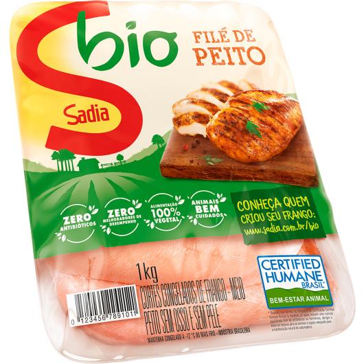 Filé de Peito Frango Sadia Bio Congelado Bandeja 1kg - Imagem em destaque