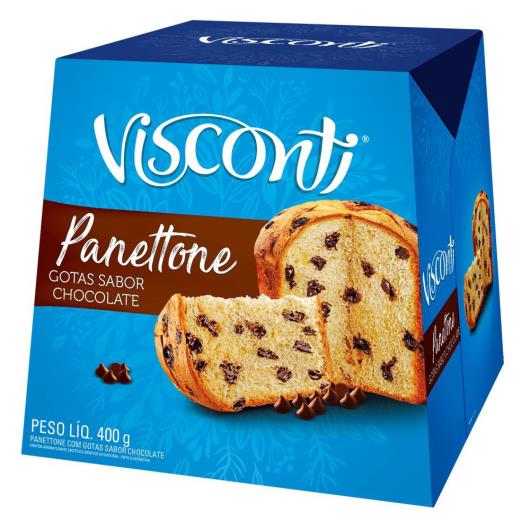 Panettone com Gotas de Chocolate Visconti Caixa 400g - Imagem em destaque