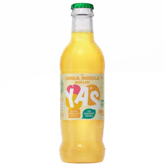 Yas Laranja Maracujá Maçã e Gás Vidro 250ML - Imagem em destaque