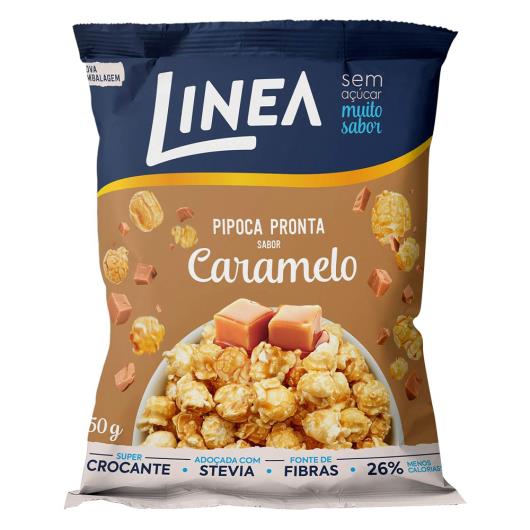 Pipoca Pronta Caramelo Zero Açúcar Linea Pacote 50g - Imagem em destaque