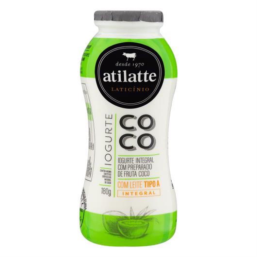 Iogurte Integral Coco Atilatte Frasco 180g - Imagem em destaque