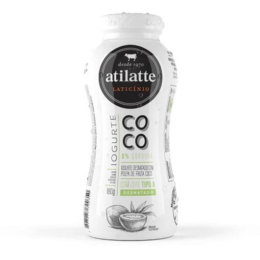Iogurte Desnatado Coco Atilatte 180g - Imagem em destaque