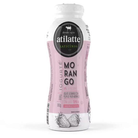 Iogurte Desnatado Morango Atilatte 180g - Imagem em destaque