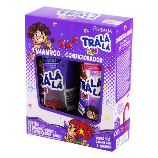 Kit Shampoo + Condicionador Trá Lá Lá Kids Cachos Definidos 480ml Cada - Imagem em destaque