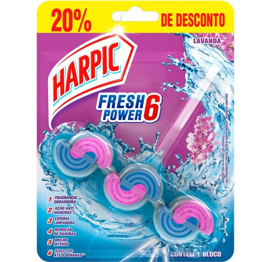 Harpic Fresh Power 6 Limpador e Aromatizador Sanitário Lavanda 20% off - Imagem em destaque