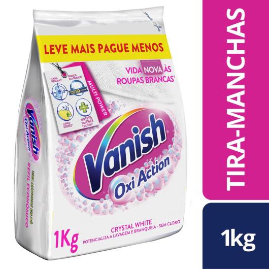 Tira Manchas em Pó Vanish Crystal White Oxi Action 1kg Refil Econômico para roupas brancas - Imagem em destaque