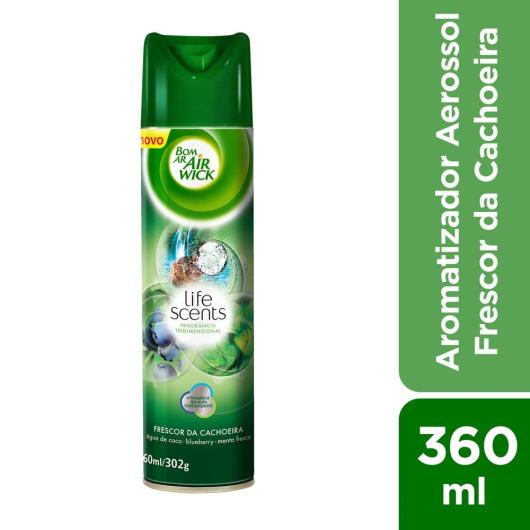 Odorizador aerossol Bom Ar Air Wicklife scents frescor da cachoeira 360ml - Imagem em destaque