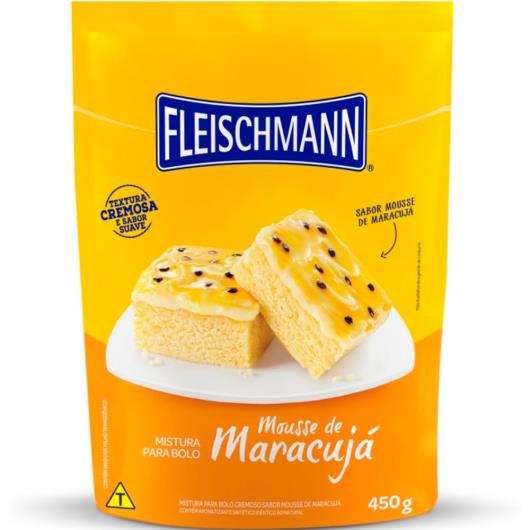 Mistura para bolo mousse de maracujá Fleischmann 450g - Imagem em destaque