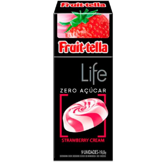 Bala Dura Stramberry com creme Life Zero Açúcar Fruit-Tella 19,8g - Imagem em destaque