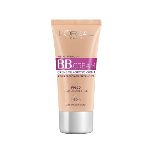 Base BB Cream L'Oréal Paris 5 em 1 Cor Média FPS20 30ml - Imagem em destaque