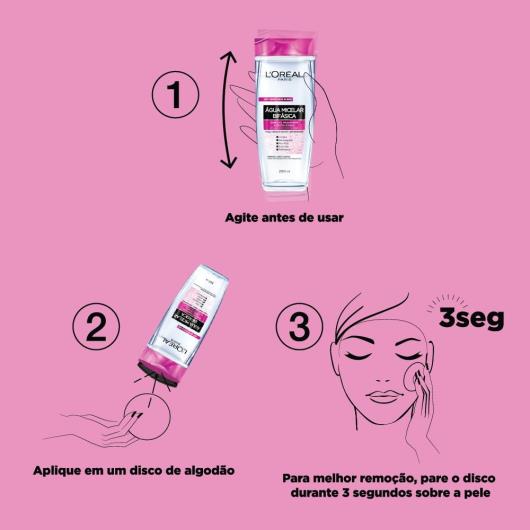 Água Micelar Bifásica L'Oréal Paris Solução de Limpeza 5 em 1 200ml - Imagem em destaque