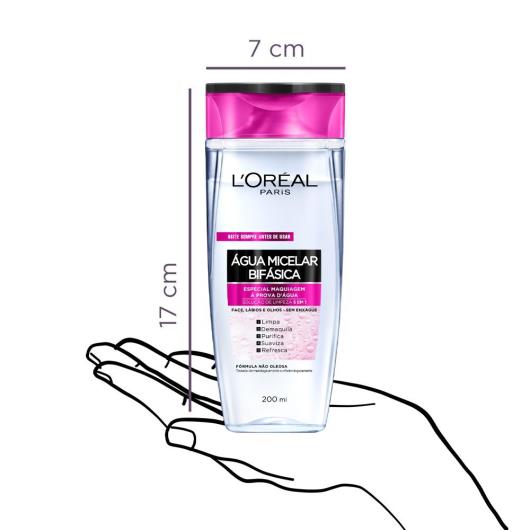 Água Micelar Bifásica L'Oréal Paris Solução de Limpeza 5 em 1 200ml - Imagem em destaque