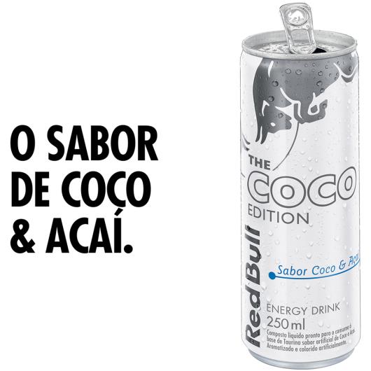 Energético Coco e Açaí The Summer Edition Red Bull lata 250ml - Imagem em destaque