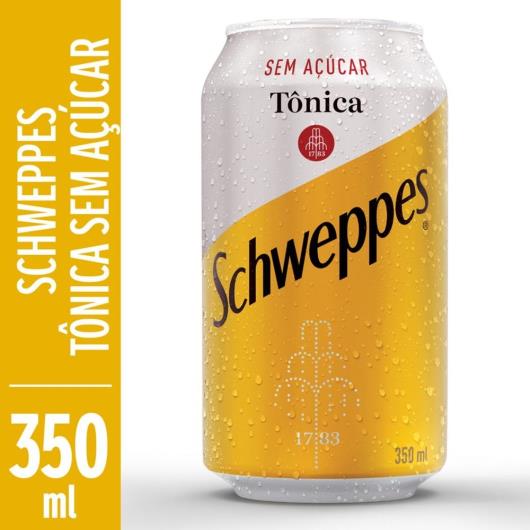 Água Tônica Schweppes Sem Açúcar LATA 350ML - Imagem em destaque