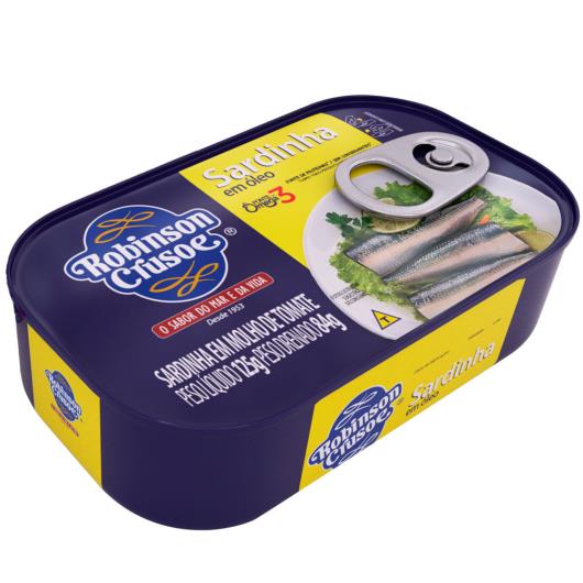 Sardinha em óleo Robison Crusoé 125g - Imagem em destaque