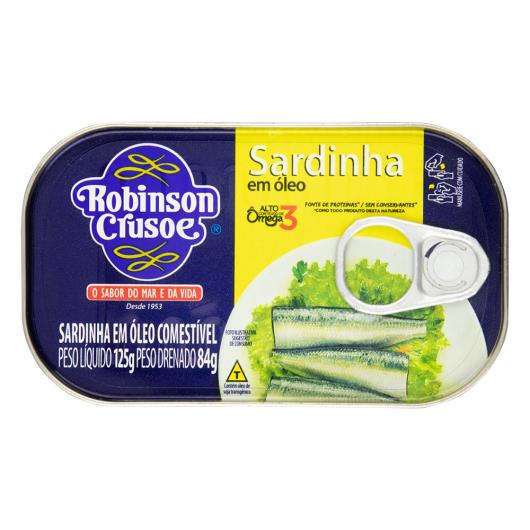 Sardinha em Óleo Robinson Crusoe Lata 84g - Imagem em destaque
