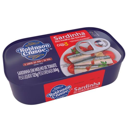 Sardinha em molho tomate Robison Crusoe 125g - Imagem em destaque