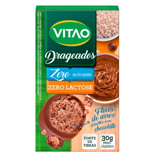 Flocos de Arroz zero lactose coberto com chocolate Vitao 30g - Imagem em destaque