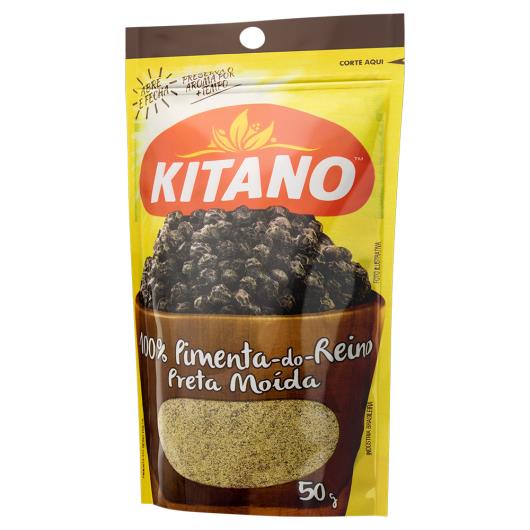 Pimenta-do-Reino Preta Moída Kitano Pacote 50g - Imagem em destaque