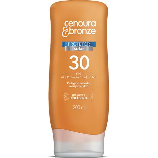 Protetor Solar FPS 30 Cenoura e Bronze 200ml - Imagem em destaque