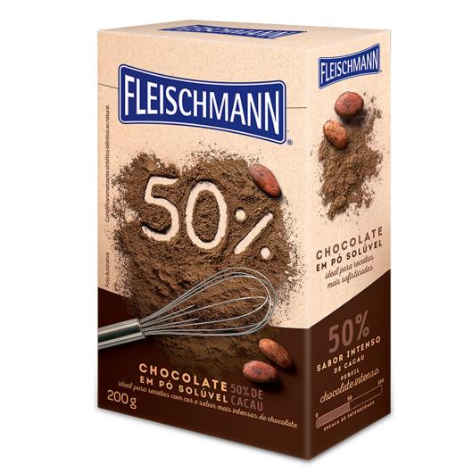 Chocolate pó Solúvel 50% Cacau Fleischmann 200g - Imagem em destaque