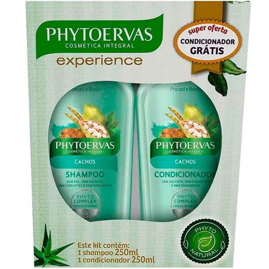 Shampoo 250ml + Condicionador 250ml Cachos Phytoervas - Imagem em destaque